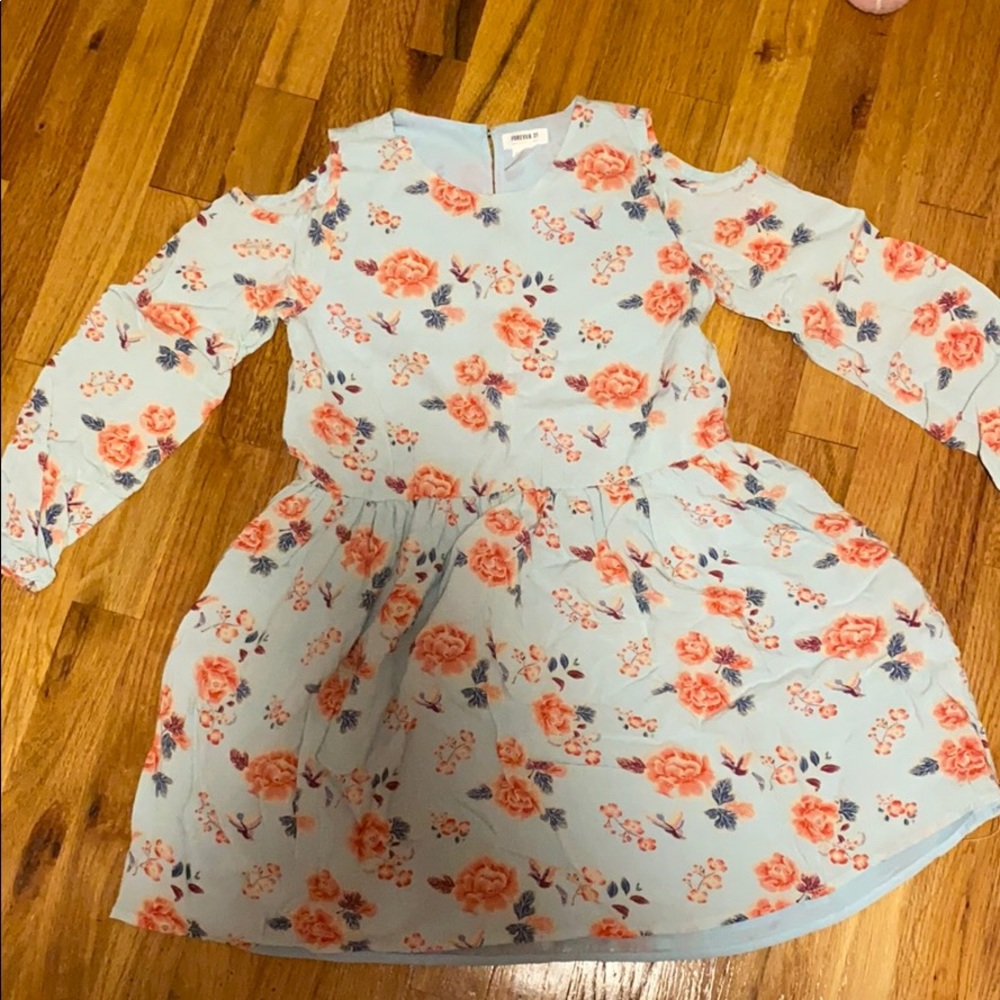 Forever 21 Blue flower dress